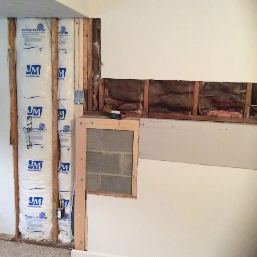 Wall insulation replacement during Structural Drying in Casas Adobes